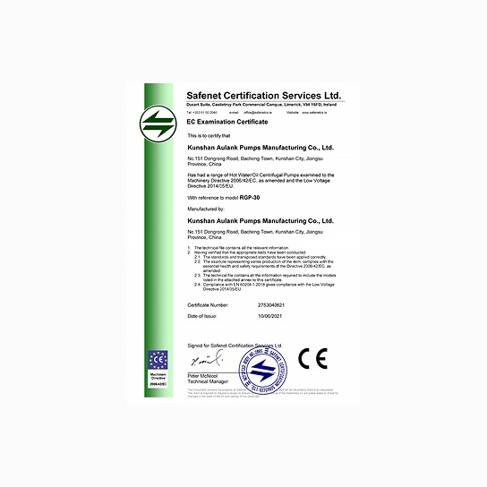 CE Certification – RGP-30
