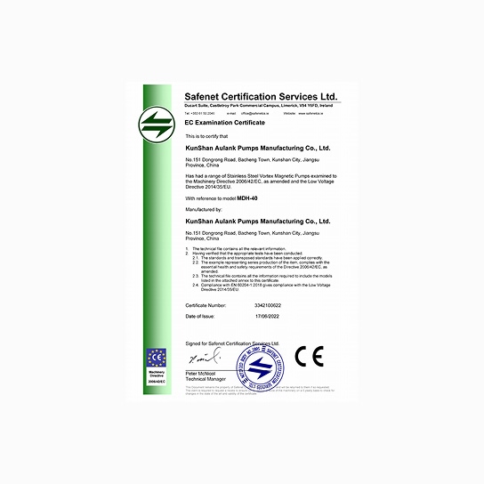 CE Certification – MDH Series