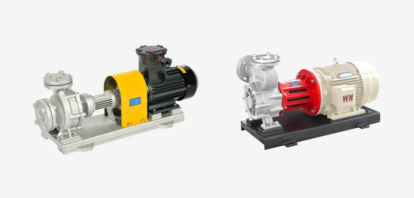 WRY-H mechanical seal centrifugal hot oil pump and MDH magnetic drive vortex pump for thermal oil systems