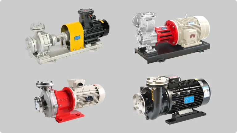 Aulank hot oil pump product range including centrifugal and magnetic drive models